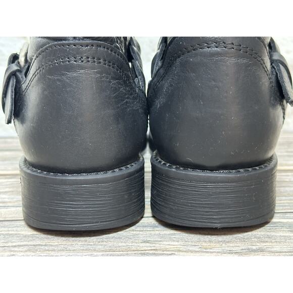 Women's Black Chunky Steven Madden Grunge Motorcycle Goth Boots‎ 7M - Picture 16 of 16